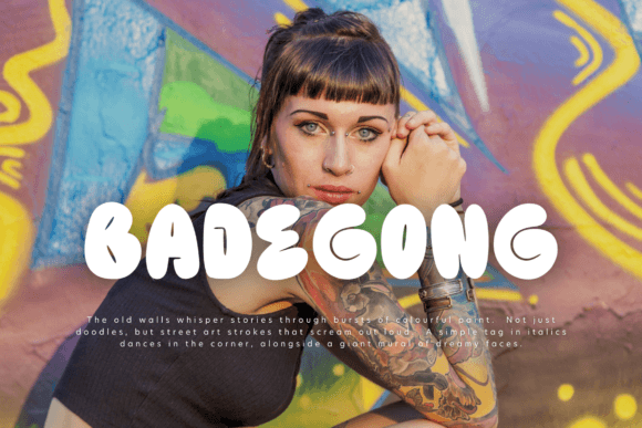 Badegong: A Quirky Font for Business Branding