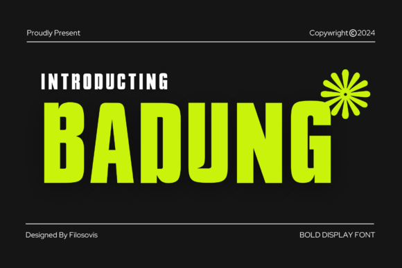 Badung: The Urban Display Font for Bold Branding