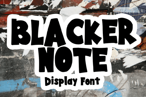 Blacker Note: The Bold Display Font for 90s Street Style Campaigns