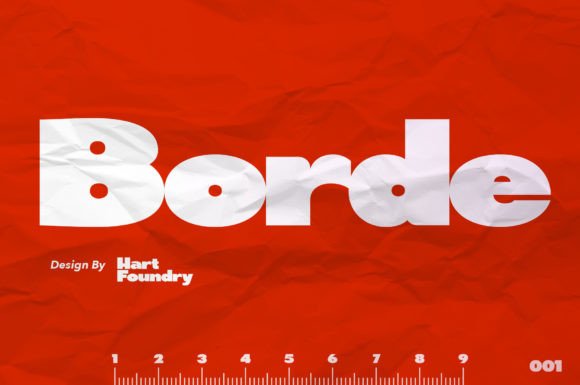 Borde: A Bold Display Font