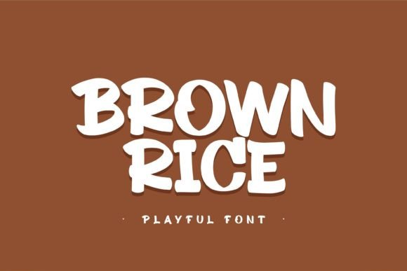 Brown Rice Font: A Playful Typographic Delight
