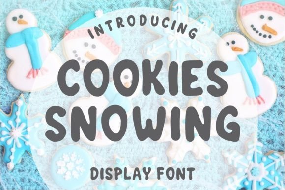 Cookies Snowing Font for Creative Web Projects