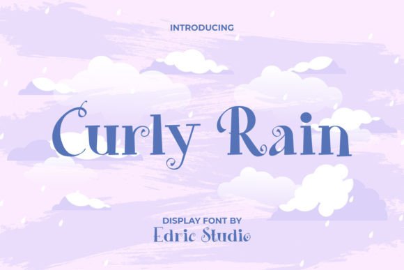 Curly Rain Font for Creative Projects