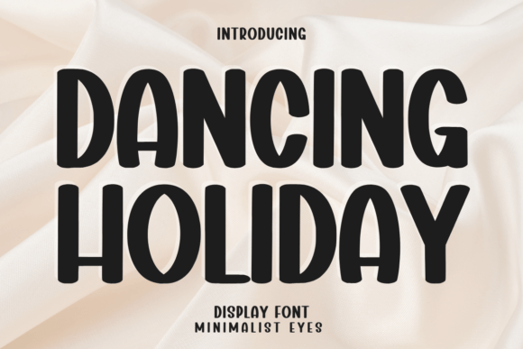 Dancing Holiday Font for Creative Projects