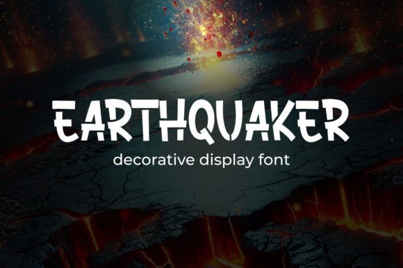 Earthquaker Font for Creative Web Projects