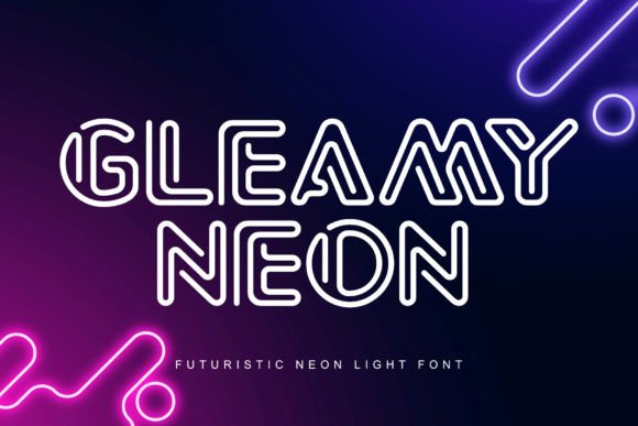 Gleamy Neon: The Ultimate Display Font for Modern Campaigns