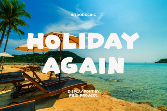 Holiday Again Font: A Bold Display Choice for Editors