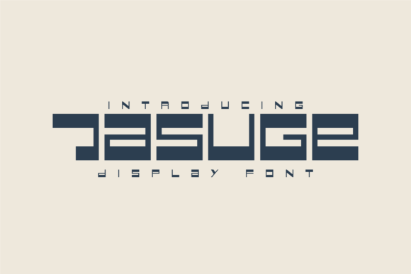 Jasuge: A Display Font for Bold Branding