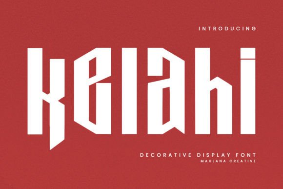 Kelahi: A Playful Display Font for Modern Editorial Design