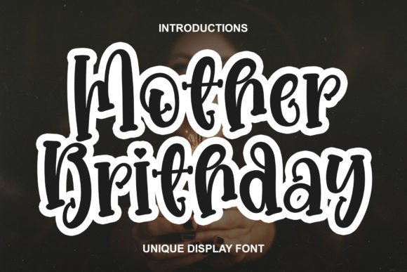 Mother Brithday Font for Creative Projects