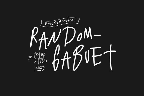 Random Gabuet: The Whimsical Display Font for Makers