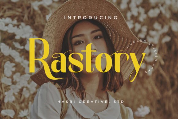 Rastory: A Modern Display Font for Elegant Design