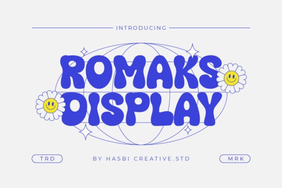 Romaks: A Retro Display Font for Modern Brands