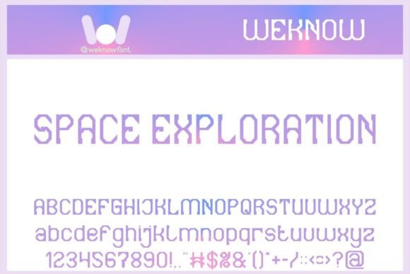 Space Exploration Font for Creative Projects