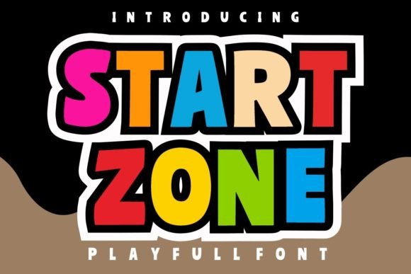 Start Zone: A Playful Display Font for Web Headers