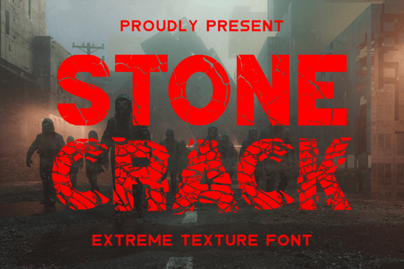 Stone Crack Font for Bold Web Design