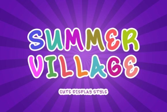 Summer Village Font for Creative Projects