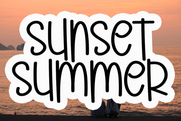 Sunset Summer Font Review