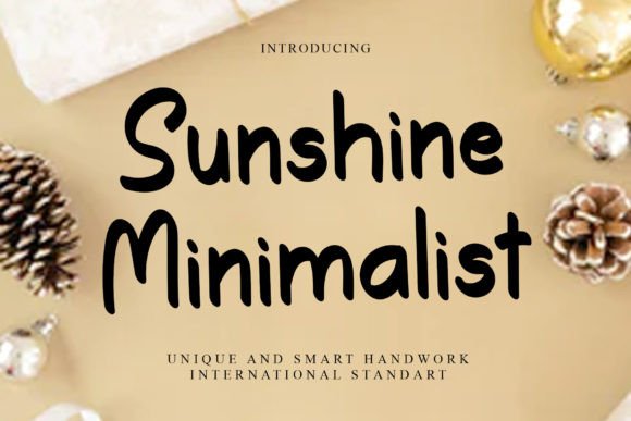 Sunshine Minimalist Font for Business Branding