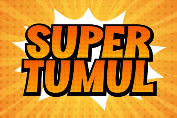 Super Tumul: The Bold Comic Typeface for Crafters