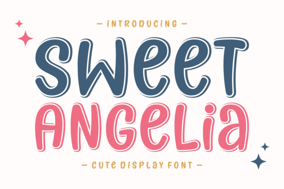 Sweet Angelia: The Cute Display Typeface for Crafters