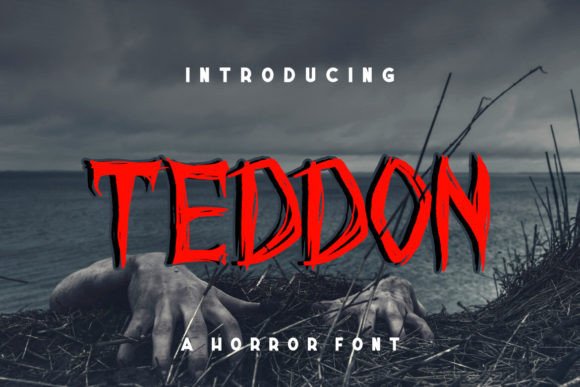 Teddon: The Unique Horror Display Font for Bold Brands