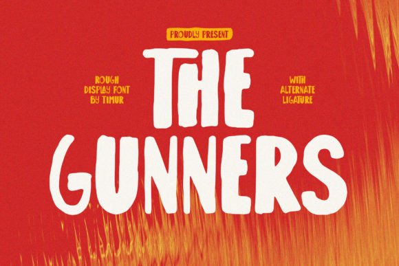 The Gunners Font: Bold and Rugged