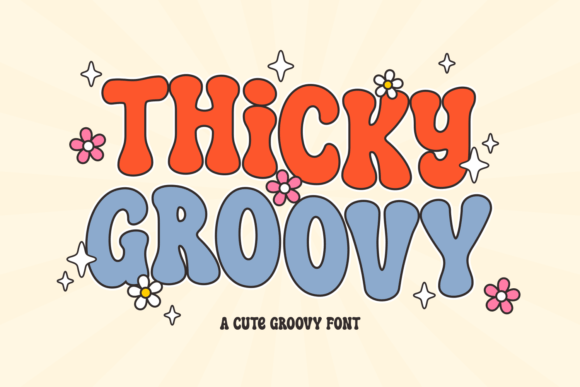 Thicky Groovy: A Retro Display Font for Bold Editorial Design