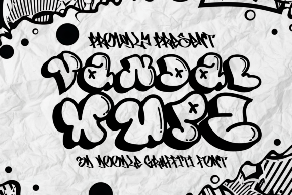 Vandal Wupz: A Bold Display Font for Street-Style Branding